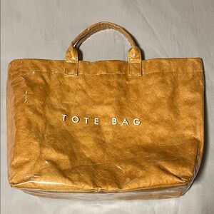 Gold Yellow Solid Sturdy Large Capacity Tote Bag Handbag Brand New Use for gifts